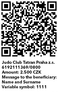 QR code payment 2500 CZK